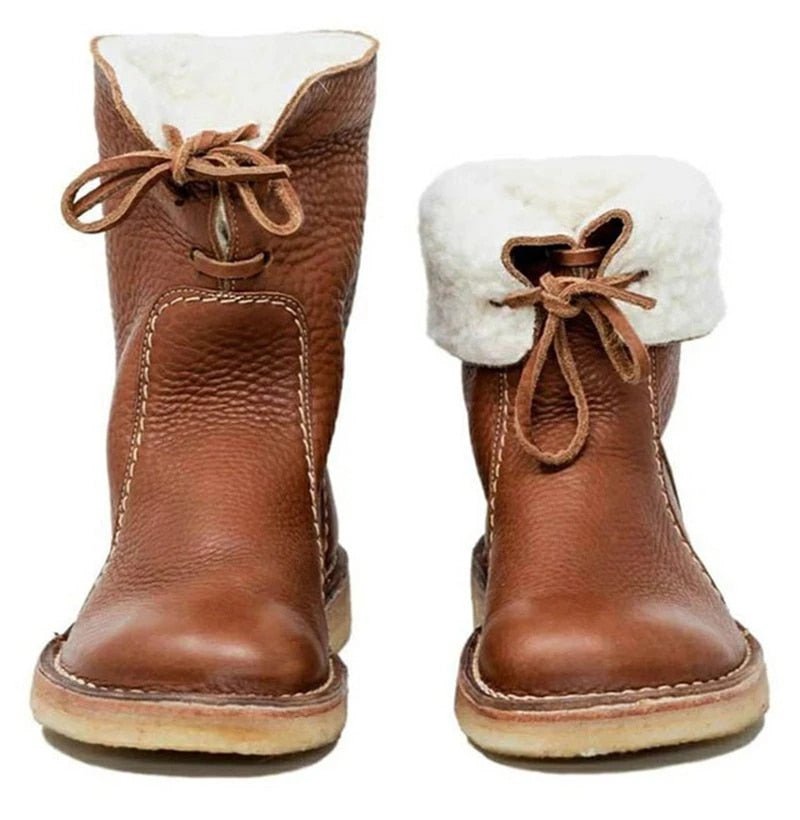 Warme Winterlaarzen met Bontvoering en Stijlvol Design