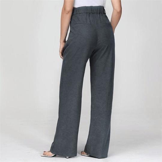 Icy Tailored Lichtgewicht Broek met Wijde Pijpen