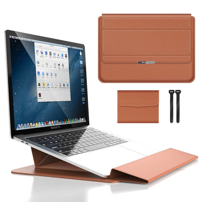 3-in-1 Waterdichte Laptop Sleeve Case met Polssteun en Standaard