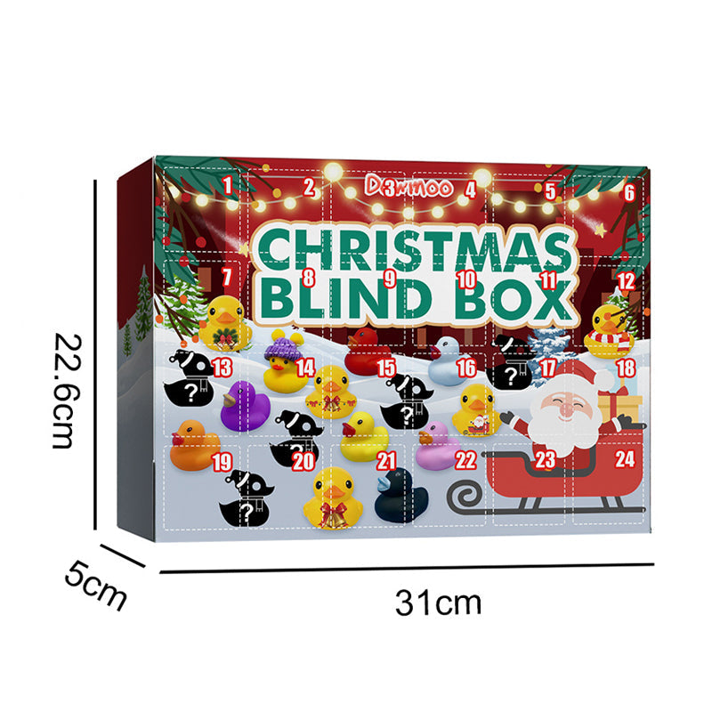 Kerst Blind Box met Mini Badeendjes – Speelset voor Bad & Cadeau