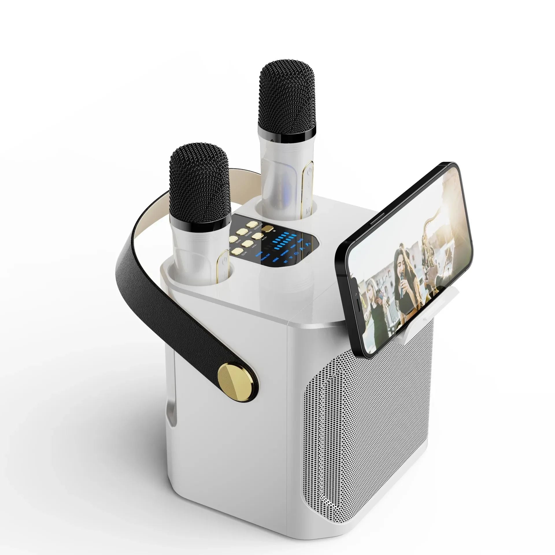 Draagbare Karaoke Bluetooth Luidspreker met 360° Surround en Subwoofer