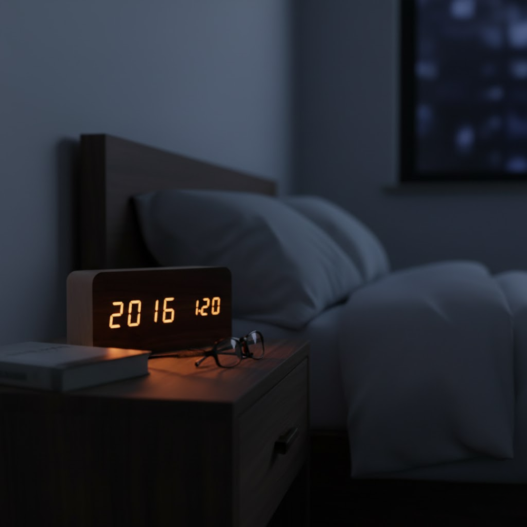 Digitale Houten LED Klok – Tijd, Datum & Temperatuur Weergave