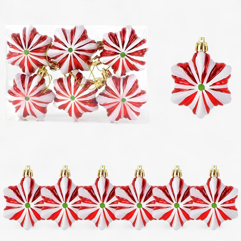 Kerst Snoepornamenten – Set Decoratieve Candy Hangers voor Boom