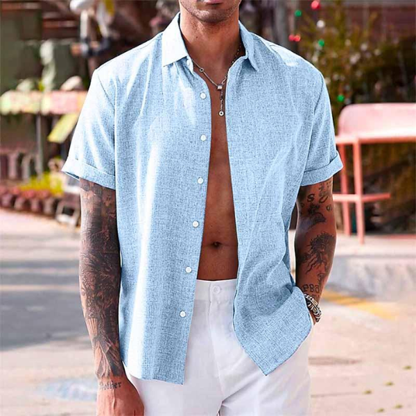 Casual Button-Down Overhemd voor Heren