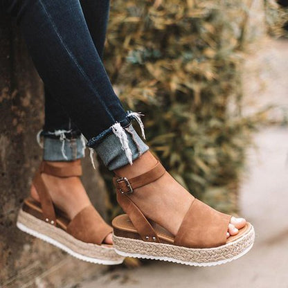 Zomerse Platform Espadrille Sandalen voor Dames