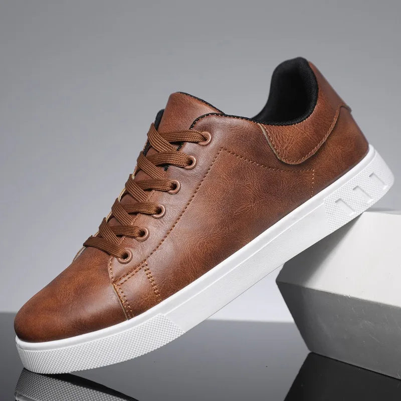 Heren Leren Schoenen Klassiek Ontwerp Hoogwaardige Kwaliteit