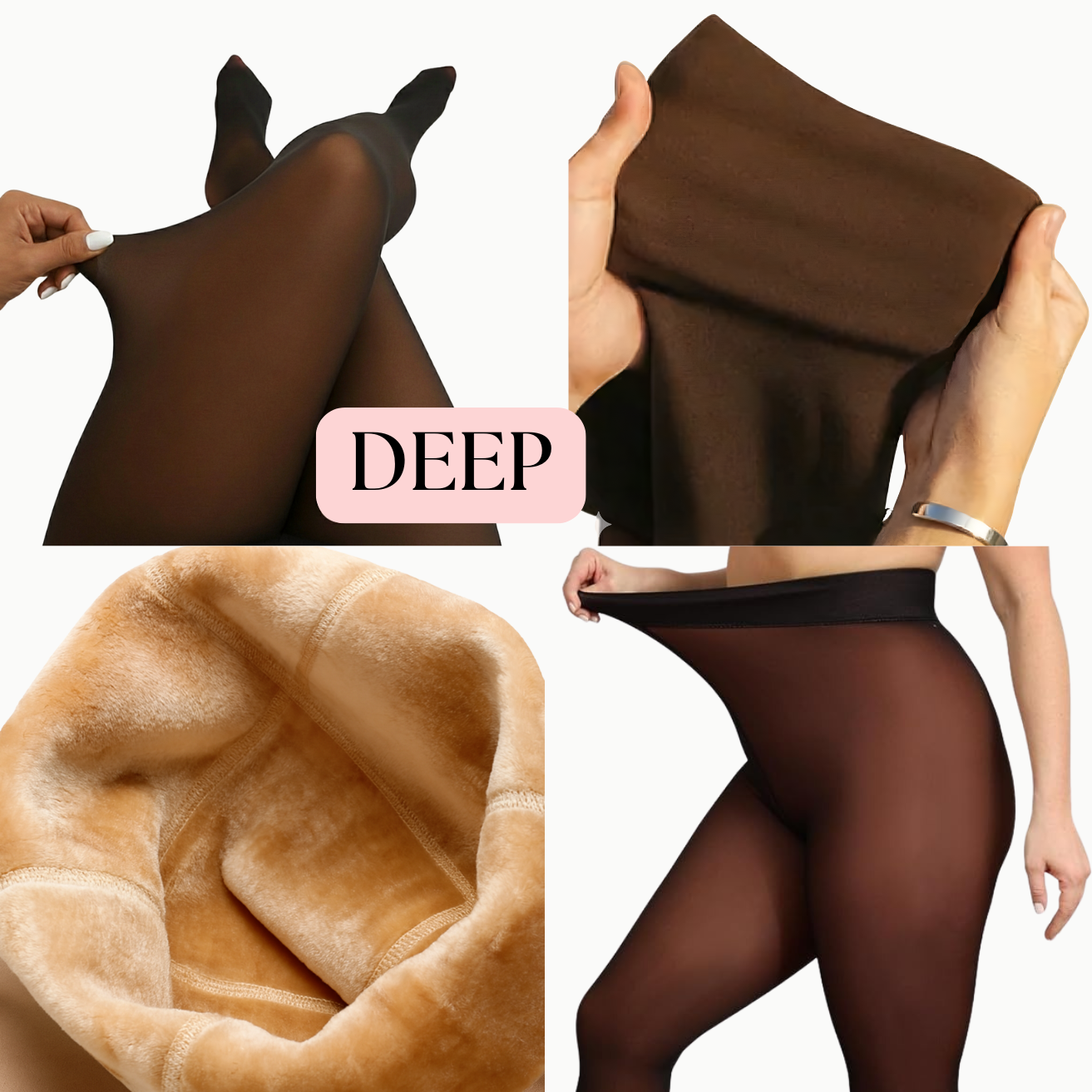 Illusie Leggings met Transparante Look & Aansluitende Pasvorm