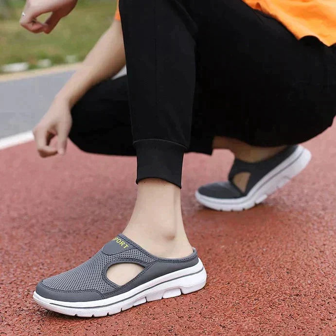 Pantoffels Heren Open Hiel Comfortabele Instappers Orthopedisch
