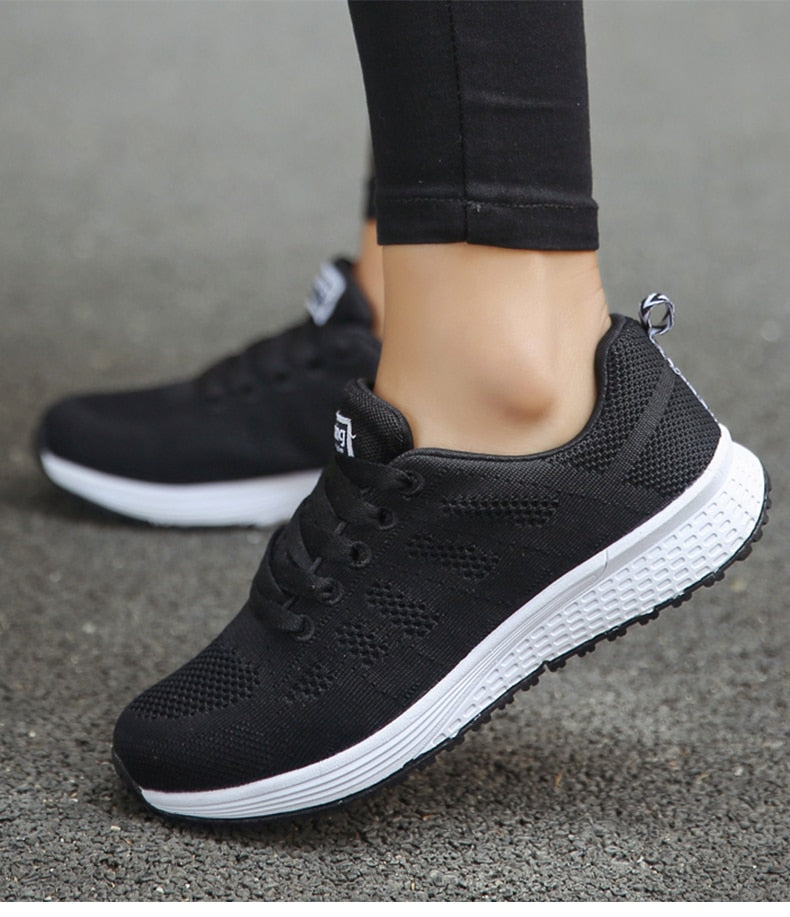 Lichte en Ademend Dames Sneakers met Stabiliteit