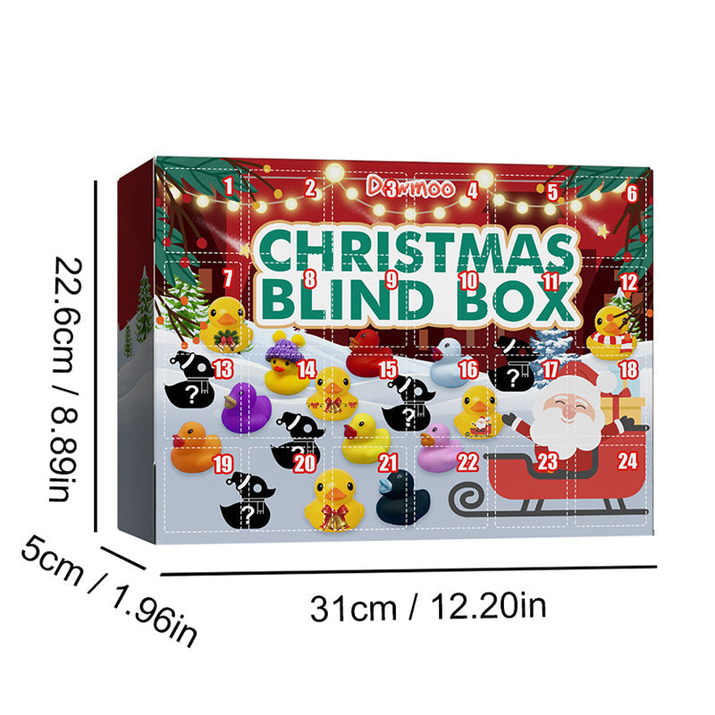 Kerst Blind Box met Mini Badeendjes – Speelset voor Bad & Cadeau