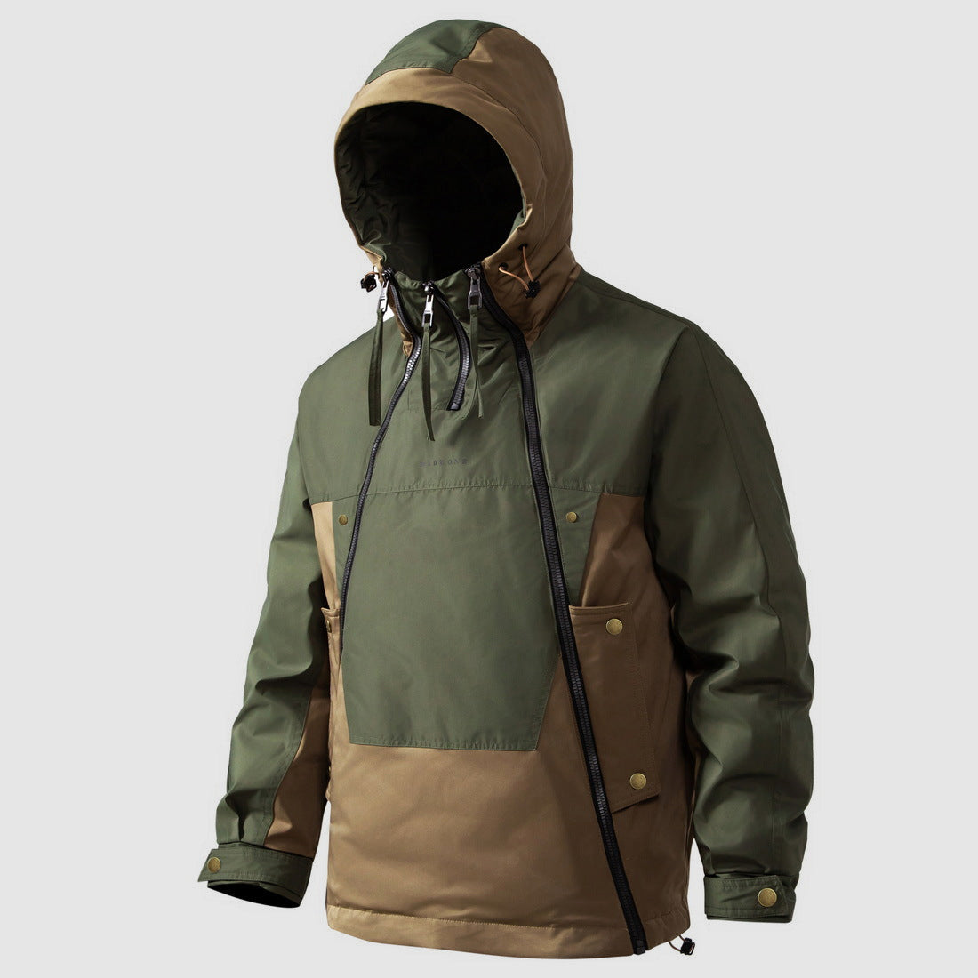 Heren Outdoor Winterjas – Warme Winddichte Anorak met Capuchon