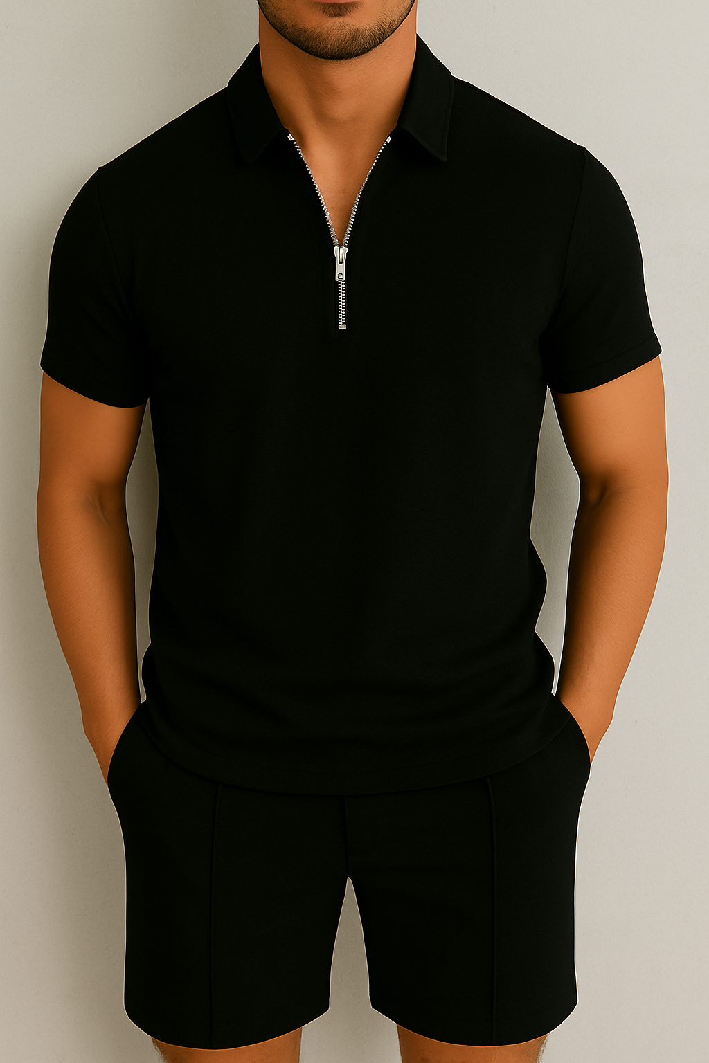 Zomerset Heren Polo en Short in Regular Fit