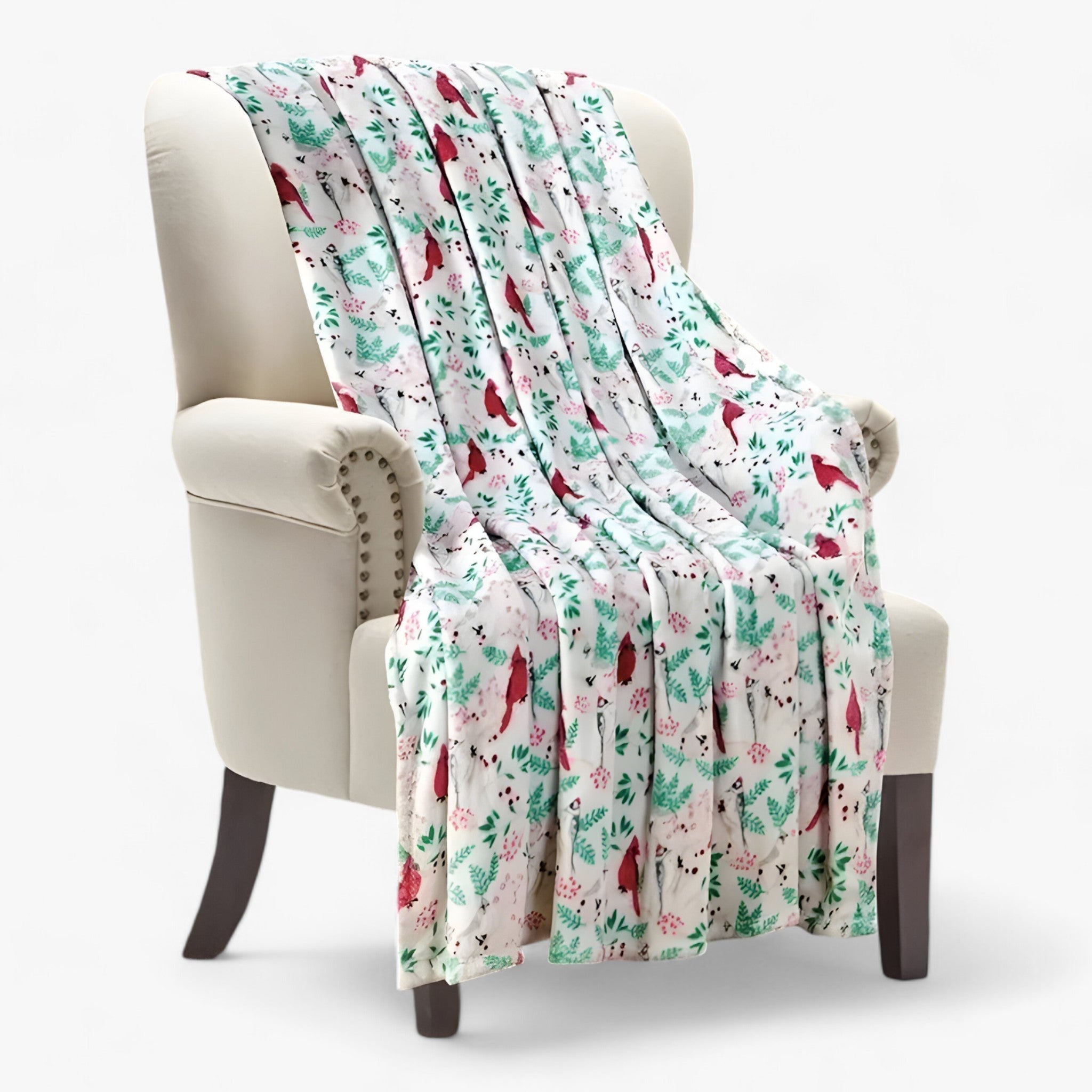 Zachte Kerst Deken – Warme Winterplaid met Feestelijke Print