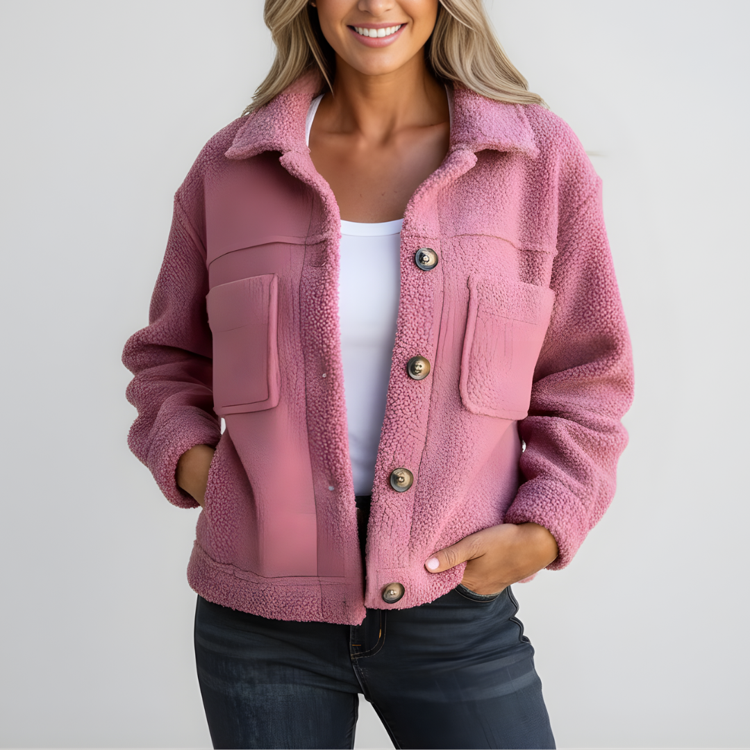 Dames Herfstjas met Zakken – Stijlvol & Comfortabel