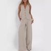 Tweedelige Zomerset Dames - Mouwloos Vest en Rechte Broek