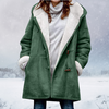 Dames winterjas – Warme sherpa jas met capuchon en toggle-sluiting