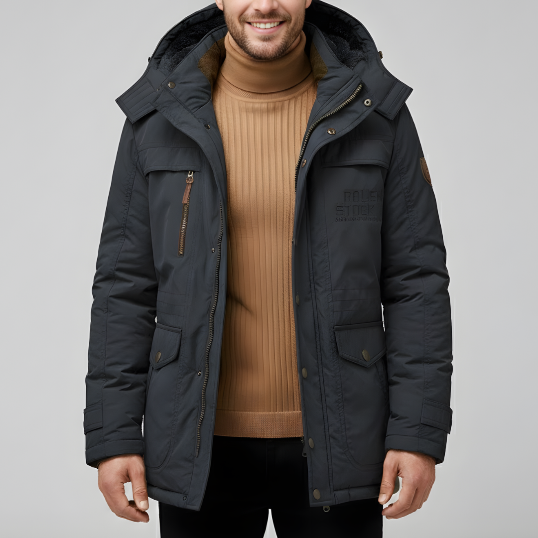 Heren Parka Winterjas met Capuchon en Zakken
