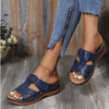 Comfortabele Slip-On Dames Sandalen met Sleehak