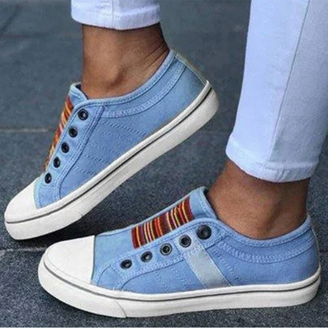 Casual slip-on sneakers met antislipzool en comfort