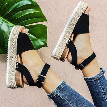 Zomerse Platform Espadrille Sandalen voor Dames