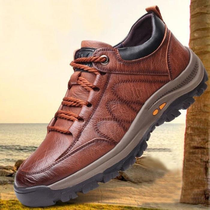 Heren Wandelschoenen – Waterdicht Leer met Grip & Duurzaam Comfort