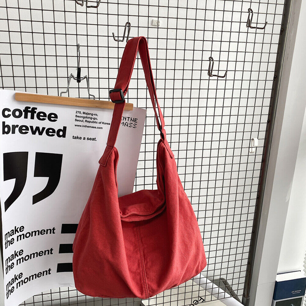 Praktische en Stijlvolle Oversized Canvas Schoudertas