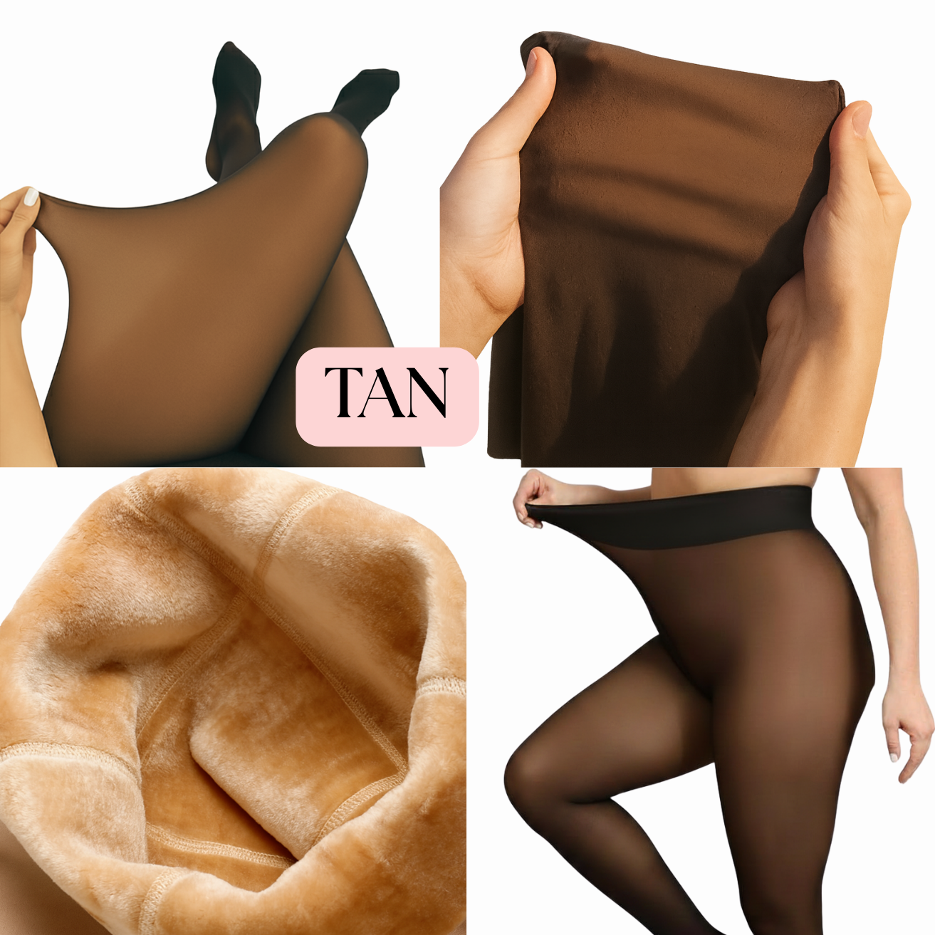 Illusie Leggings met Transparante Look & Aansluitende Pasvorm