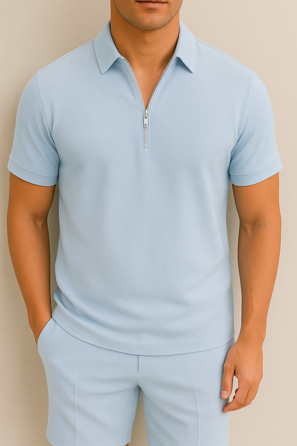 Zomerset Heren Polo en Short in Regular Fit
