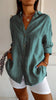 Elegant dames shirt met plooidetail en comfortabele pasvorm