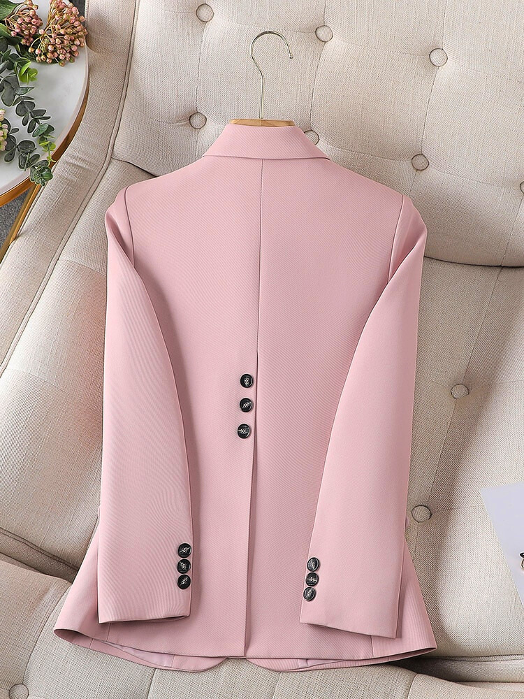 Elegante Getailleerde Dames Blazer met Enkele Knoopsluiting – Zakelijk en Formeel