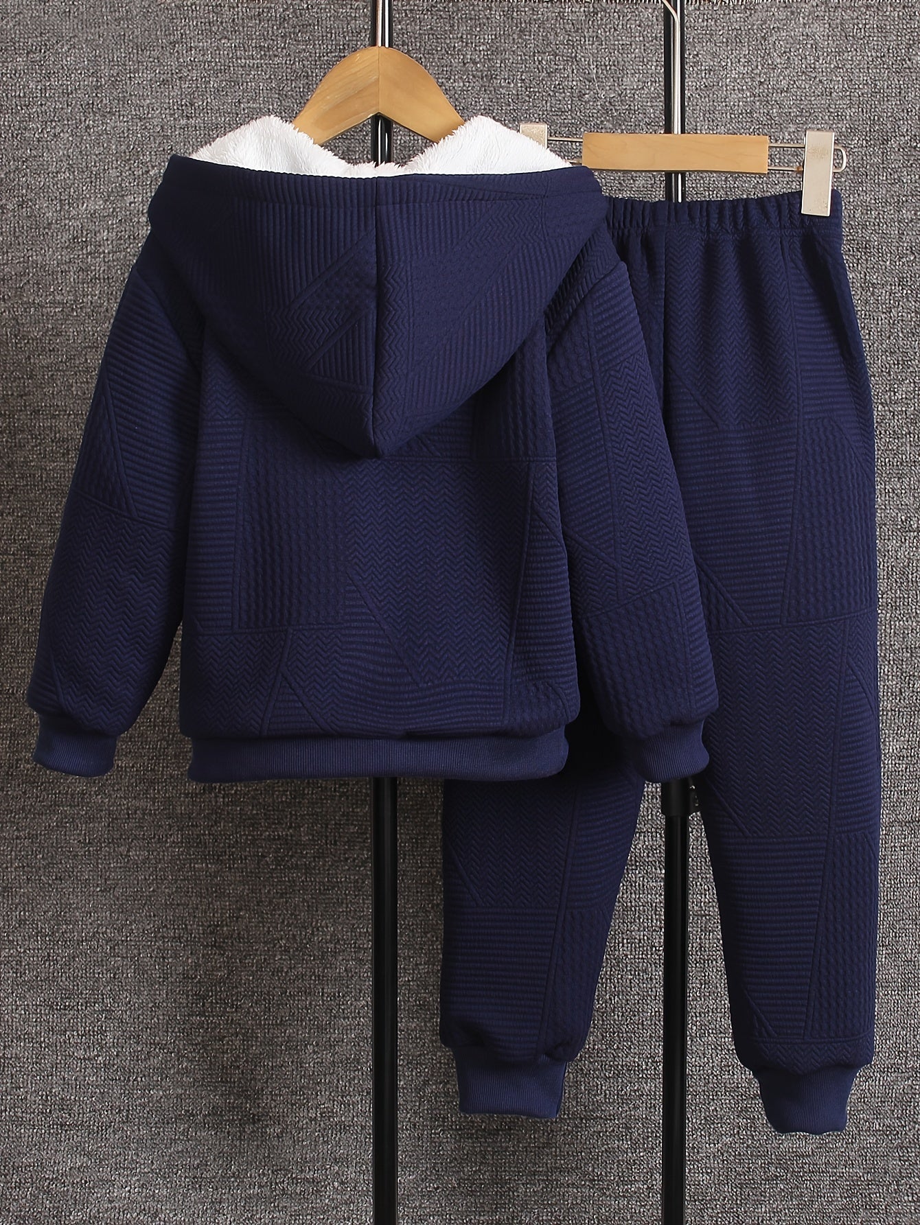 Navy Fleece Hoodie Set voor Jongens - Warm en Comfortabel-mezamstore.nl