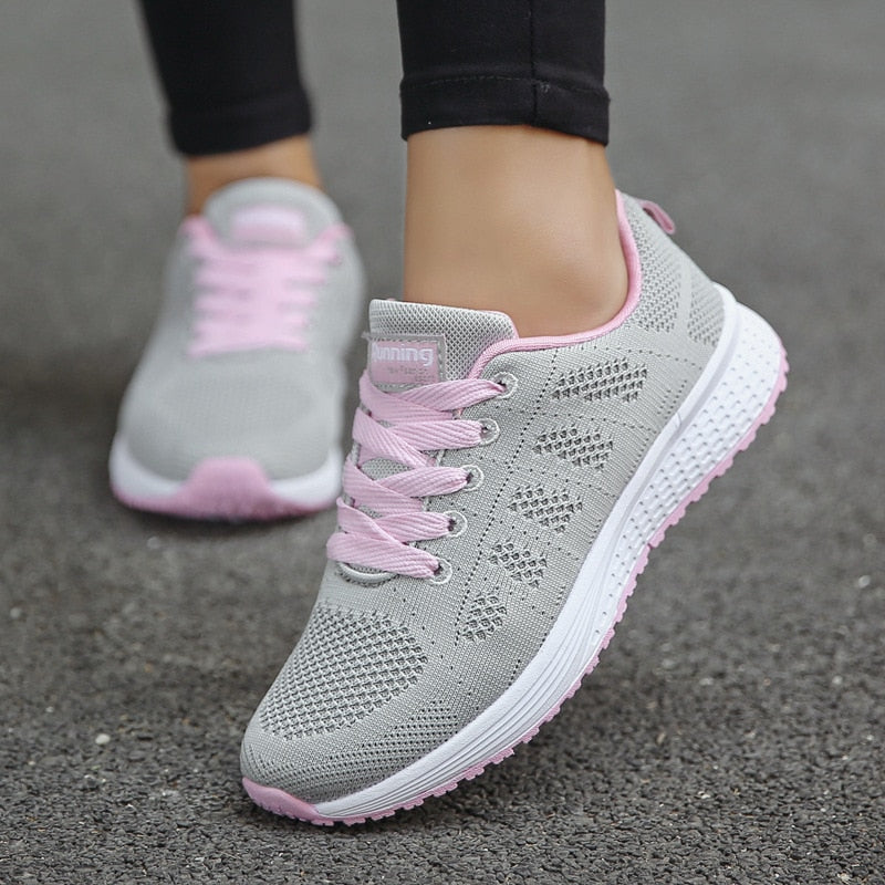 Lichte en Ademend Dames Sneakers met Stabiliteit