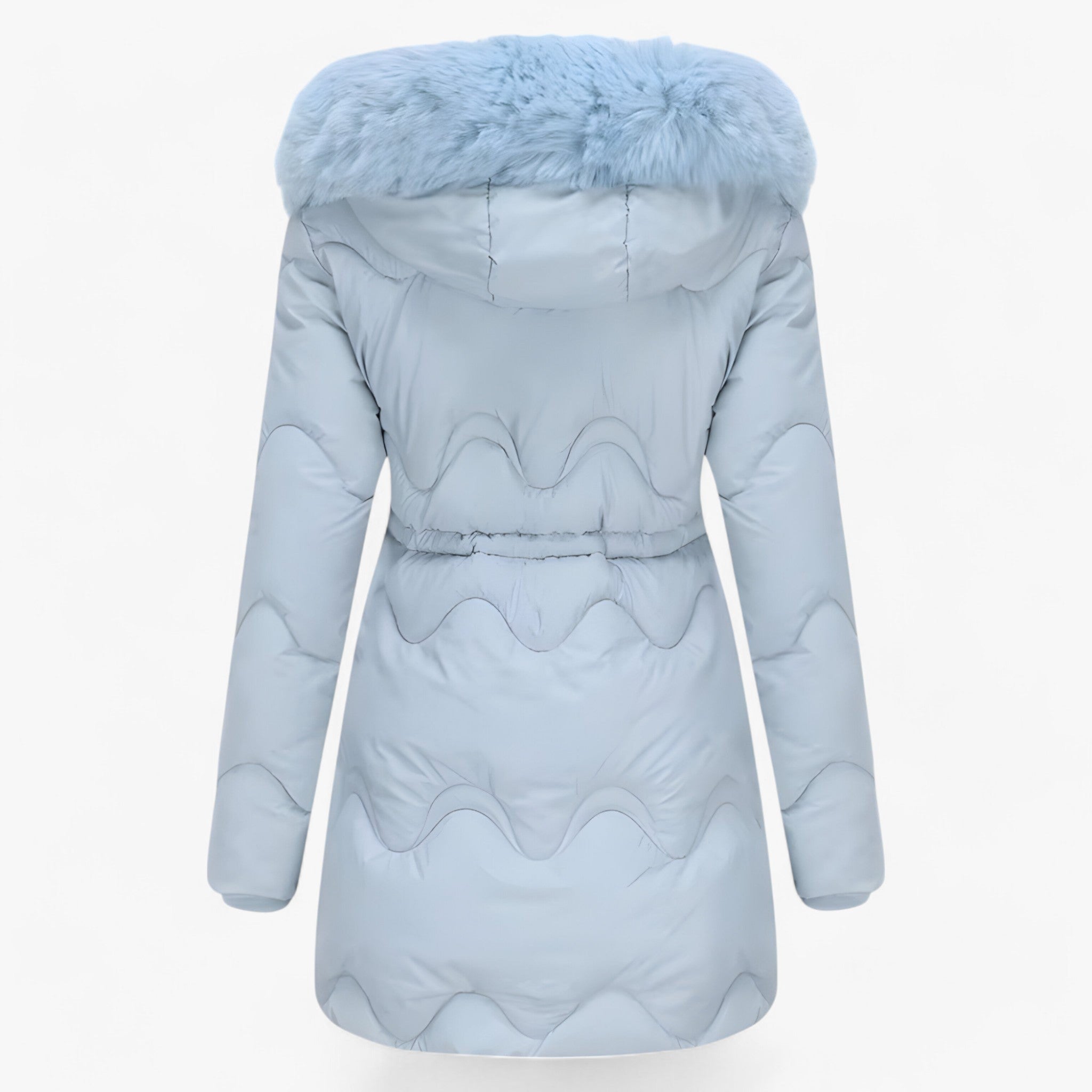 Dames Winterjas – Elegante Warme Jas met Bontkraag en Capuchon