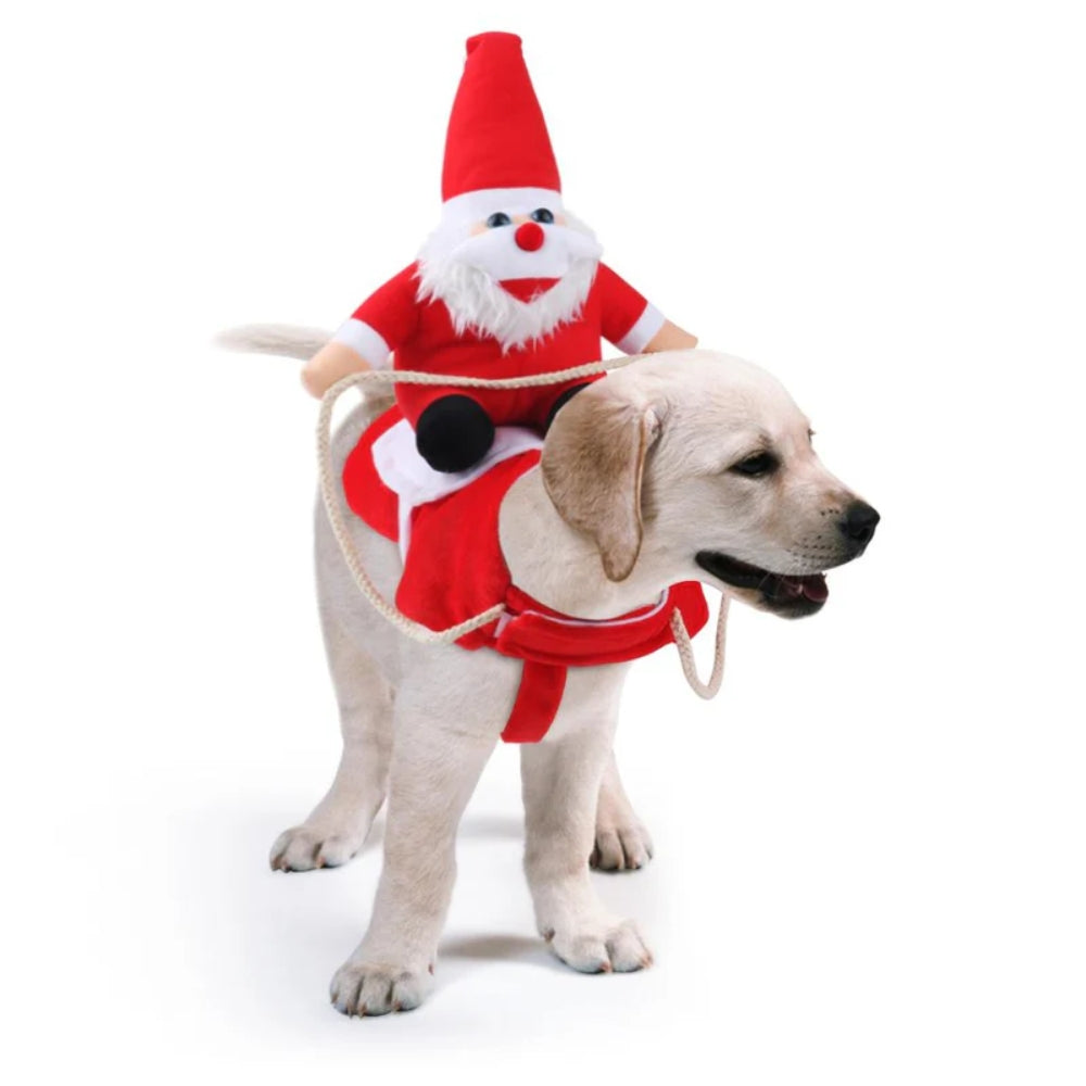 Kerst Hondenkostuum met Santa Rider – Schattige Feestoutfit voor Honden