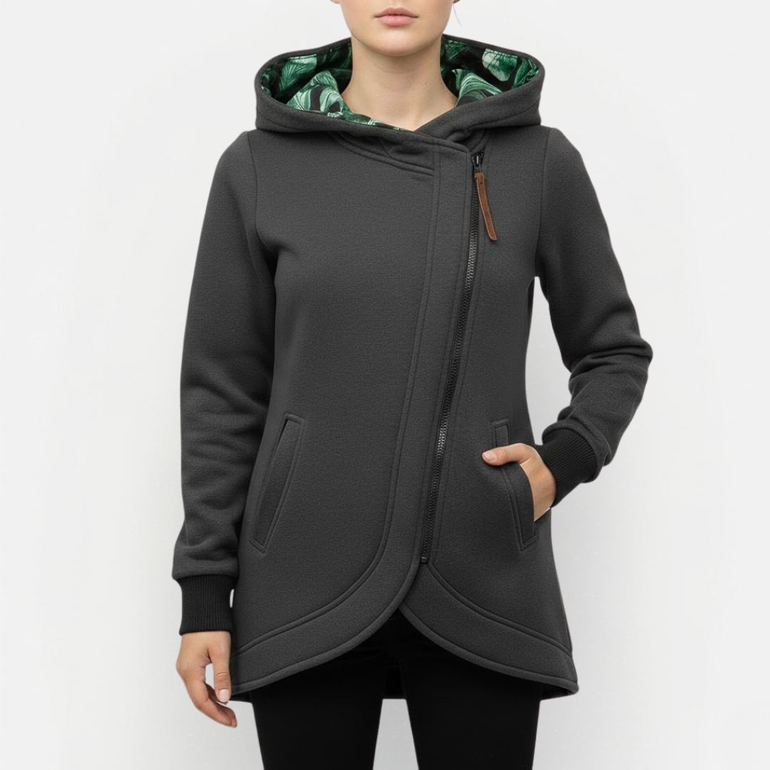 Dames Winterjas met Capuchon en Ritssluiting