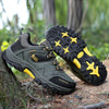 Heren Outdoor Sneakers – Duurzaam Leer & Ademend Mesh met Gripzool