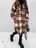 Lange Dames Jas Oversized Geruit – Warme Winterjas in 4 Kleuren