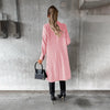 Elegante dames herfstjas met dubbele knoopsluiting en wollenmix