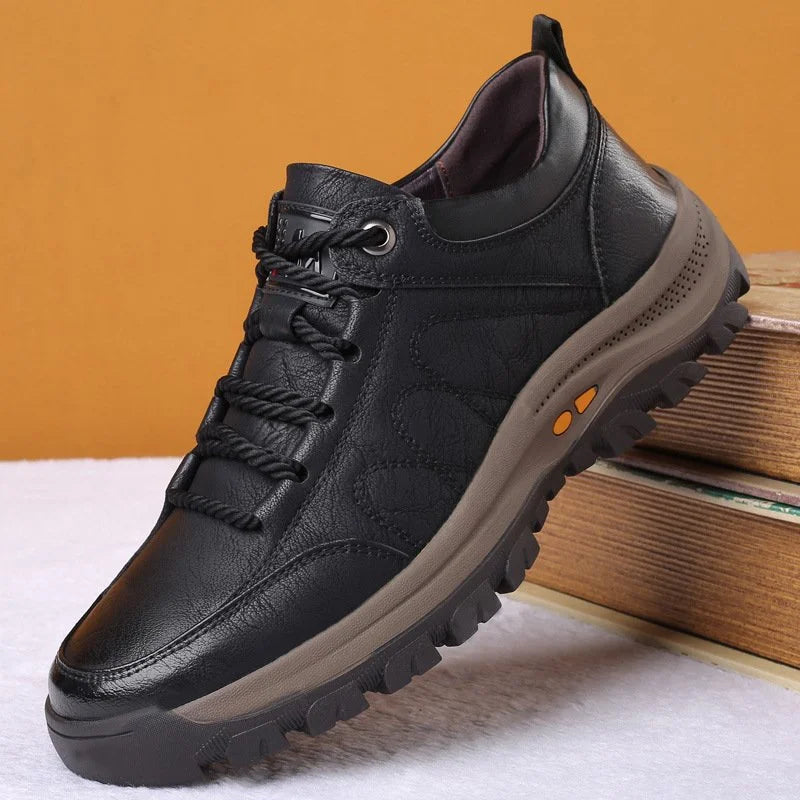 FlexStep - Comfortabele en Waterdichte Orthopedische Leren Schoenen voor Heren-mezamstore.nl