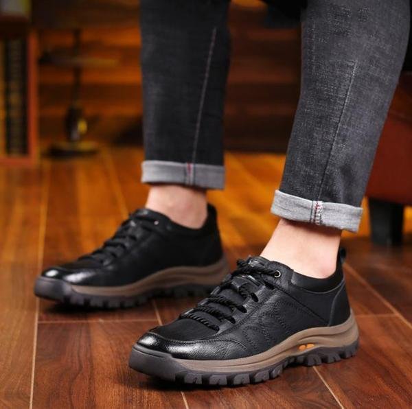 FlexStep - Comfortabele en Waterdichte Orthopedische Leren Schoenen voor Heren-mezamstore.nl