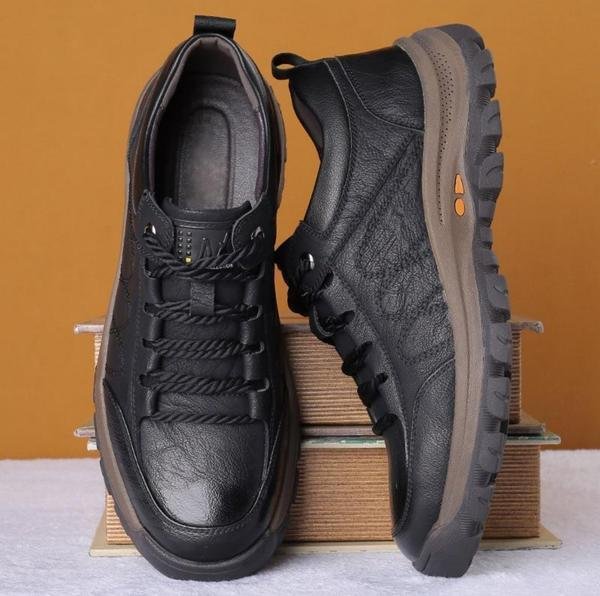 FlexStep - Comfortabele en Waterdichte Orthopedische Leren Schoenen voor Heren-mezamstore.nl