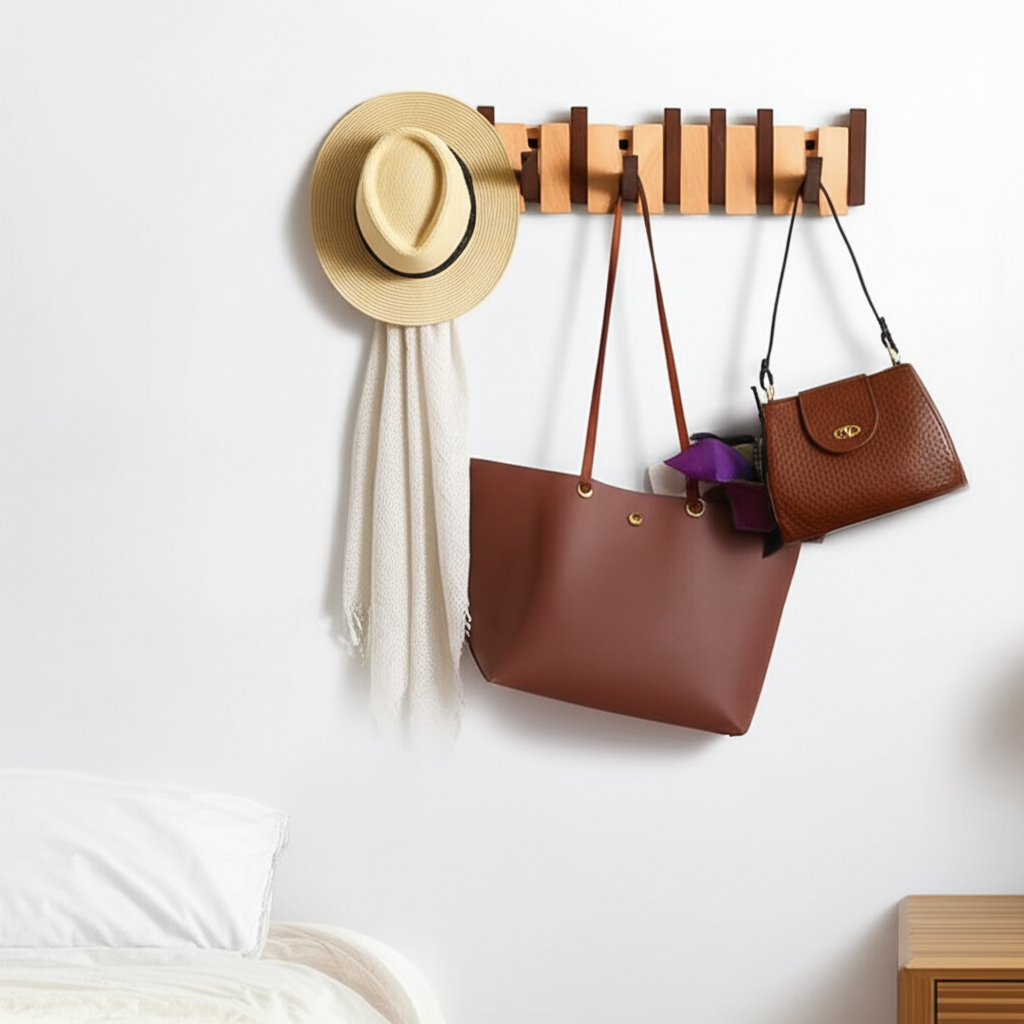 ElegantEntry - Houten Piano Kapstok