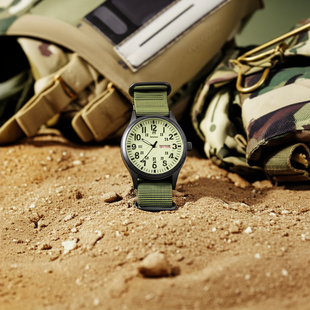 Outdoor Herenhorloge – Waterdicht 100m, Krasvast Saffierglas