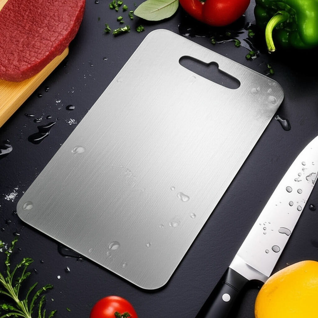 Titanium Snijplank - Antibacterieel, BPA-vrij en Duurzaam