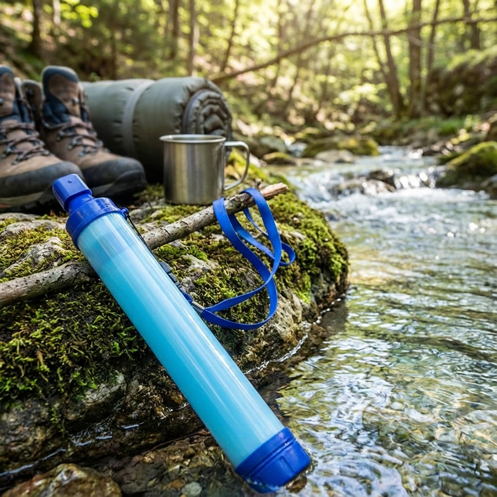 Draagbare Waterfilter voor Noodsituaties en Outdoor Avonturen